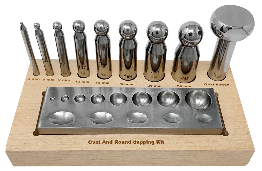 Oval & Round Dapping Set - 9 Piece FORM-0308 - Etsy