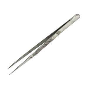 6&quot; Straight Anti-Twist Pin Fine Point Tip Tipped Stainless Steel Tweezers Jewelry Tool for Soldering Jewelry Making Watch Repair TWEZ-0005
