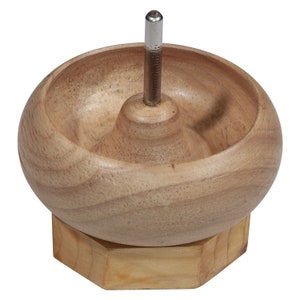 Large Wooden Bead Spinner Loader 4.5 Diameter 1 Depth