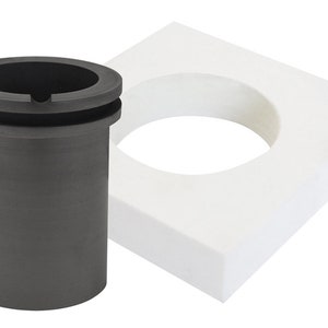 120 Oz Deluxe QuikMelt Topper Kit with Flange Crucible Jewelry Making Furnace Metal Melting Kiln Tools - FUR-0150