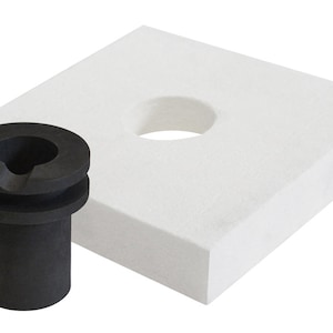 10 Oz Deluxe QuikMelt Topper Kit with Flange Crucible Jewelry Making Furnace Metal Melting Kiln Tools - FUR-0146