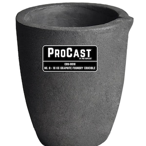 12-14 Kg ProCast™ Argila de fundição Cadinhos de grafite Copo Tocha de forno Fundição Refino Ouro Prata Cobre Latão Alumínio - CRU-0064