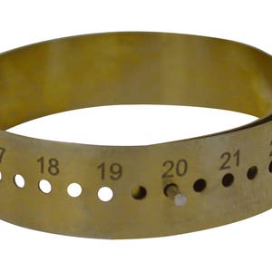 Metal Bracelet Gauge for Jewelry Sizing Bracelets and Bangles Millimeters Sizer Tool - MEAS-0083