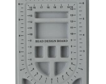 6-1/2" x 4-1/2" Mini Flock Beading Board Jewelry Bracelet Making Bead Storage Board