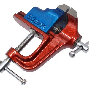 2&quot; C-Clamp Table Workbench Vise with Smooth Jaws Jewelry Making Bench Tool - HOLD-0068