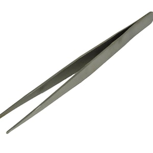 7" Straight Medium Fine-Tipped Point Stainless Steel Jewelry Making Watch Repairing Tweezers - TWEZ-0004