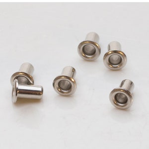 Pack of 24 Silver-Colored Eyelets - 5/32&quot; Jewelry Making Tool Findings - BDS-455.02