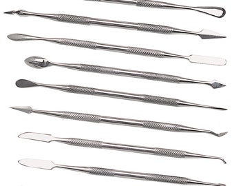 Set di 12 intagliatori e spatole in cera a doppia estremità, strumenti per la creazione di gioielli - CVR-312.00