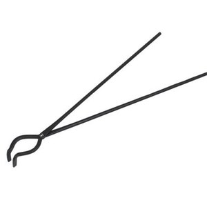 27&quot; Black Carbon Bent Hinged Foundry Crucible Tongs for Casting Precious Metals - TONG-0041