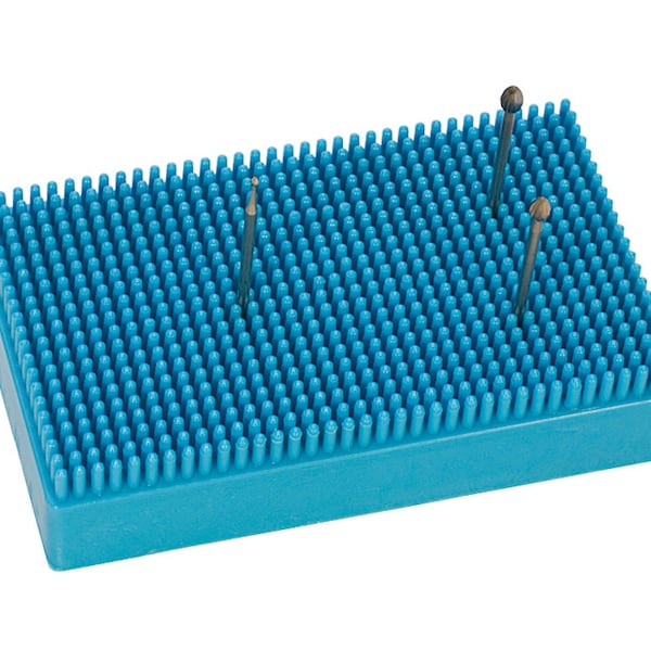 3" x 5" x 7/8" Bur Block Mini Buff Brush Jewelry Making Workbench Organizer Storage Tool - BUR-350.00