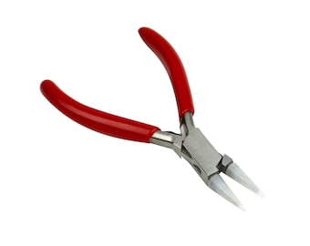 4-3/4" 120 mm Round Nose Nylon Pliers w/ Extra Jaws for Jewelry Making Beading Tool - PLR-0059