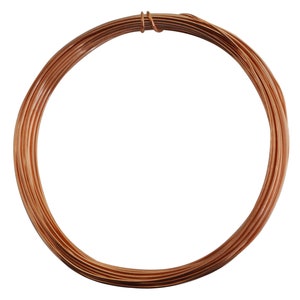 25&#39; Round Dead Soft Copper Wire 18 Gauge Jewelry Making Craft Wire - WIR-650.18