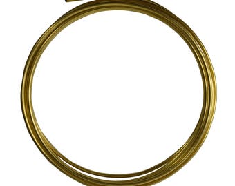 10' Round Dead Soft Red Brass Wire 10 Gauge Jewelry Making Craft Wire - WIR-640.10