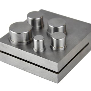 5 PC 1/2"-1" Circle Round Disc Disk Cutter Punch Tool For Stamping Blanks Gold Silver Metal Coins Jewelry