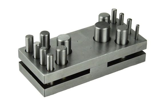 BENECREAT Taglierina A Disco Circolare Da 5 Pezzo Con 5 Dimensioni Di Punzone Rotondo Taglierina A Disco Circolare Rotonda Da 12/16/20/22/25 Mm Creazione Di Gioielli Utensile Da Taglio