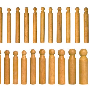 24 Piece Wooden Dapping and Doming Punch Set Jewelry Making Non-Marring Metal Forming Tool Kit - FORM-0121