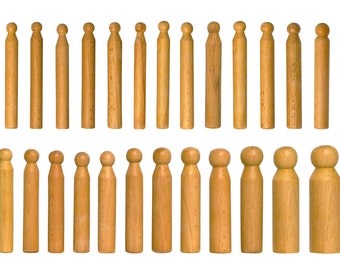 24 Piece Wooden Dapping and Doming Punch Set Jewelry Making Non-Marring Metal Forming Tool Kit - FORM-0121