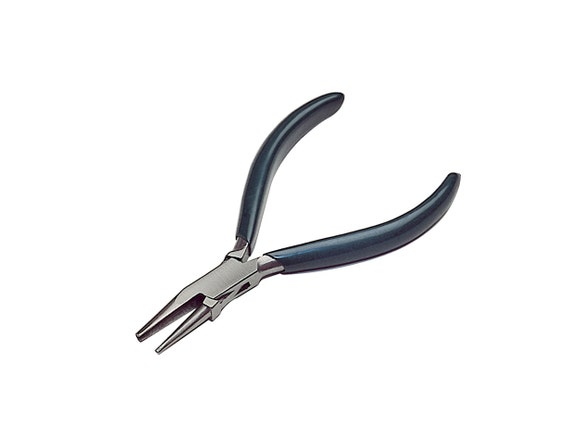 5 German-Style Concave Round Nose Wire Working Bending Beading Pliers w/  PVC Handles - PLR-495.45