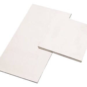 May include: Two white rectangular pieces of paper, one larger than the other, are stacked on top of each other.
