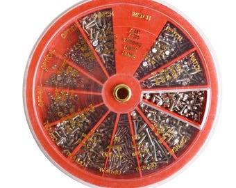 1,000/Pk Watch Screw Assortment Watchmaking Optical Tool Repair Set - WAT-0009