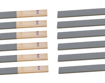 12 Pack of 11" x 3/4" Grit 2/0 Emery Sticks Jewelry Making Abrasive Sanding Metal Polishing Tools