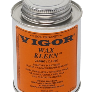 8 Oz Can Vigor Wax Kleen Wax Pattern Smoothing Cleaning Casting Scratch Removal Solution - 21.0807