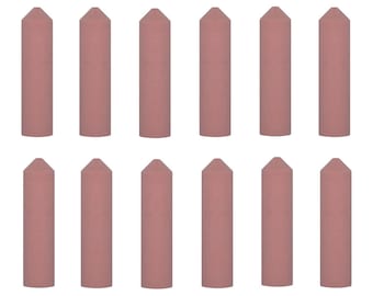 12-pack 1" x 1/4" extra fijne korrel roze kogel niet-gemonteerde siliconen polijstmachines Sieraden goudmetaal maken Polijsten Reinigingstool - POL-330.40