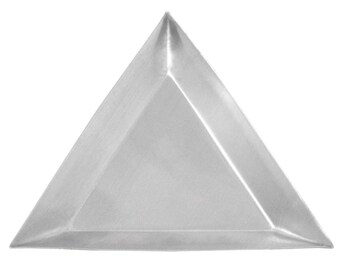 Bandeja de clasificación de cuentas triangular de aluminio de 3-1/4", herramienta para hacer cuentas, paquete de 6