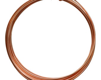 10' Round Dead Soft Copper Wire 16 Gauge Jewelry Making Craft Wire - WIR-650.16
