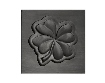 Small Four Leaf Clover 3D Graphite Ingot Mold for Precious Metal Casting Melting