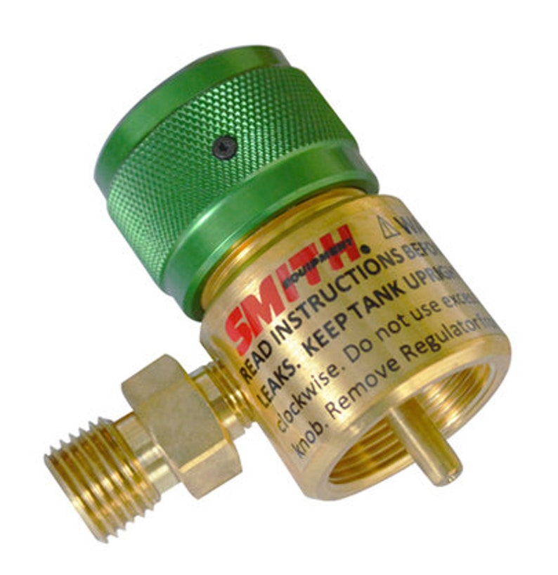 Smith Preset Regulator for Disposable Oxygen Torch Tanks b Fittings