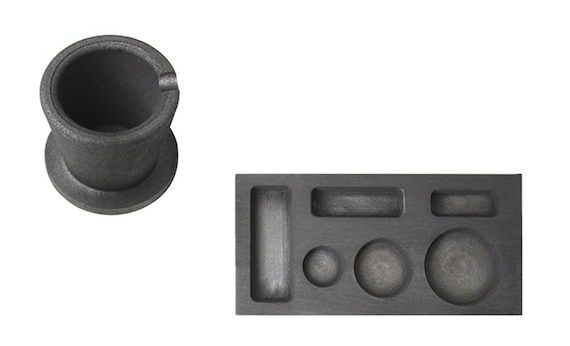 6-cavity 1/4, 1/2, 1 Oz Gold Combo Mold and 10 Oz Graphite