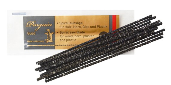 Pinguin Gold Wax Plastic Rubber Shell Jewelry Making Saw Blades Cut 2/0 Spiral Wax Blades - SAW-120.05