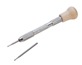 2-teiliges Wire Rounder Set mit Holzschraubstock und Bohrern zur Schmuckherstellung - PIN-225.05