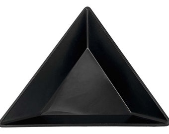 Bandeja de clasificación herramienta de fabricación de joyas de plástico negro triangular 6/PK