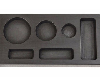 thumbnail interactive-video image 1 of 5 Troy Ounce Silver Rectangle Graphite Ingot Mold – Casting & Melting Refining Metal By PMC Supplies 1 of 5