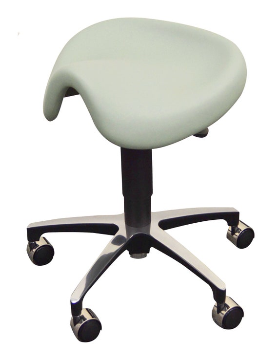 Jewelers Saddle Stool Chair With Tilting Mechanism Adjustable