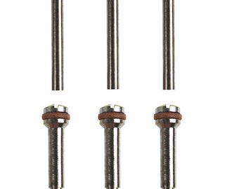 Set of 6 Mandrel Small Wheel Shank 3/32" Jewelry Polishing Flex Shaft Rotary Tool - POL-0112