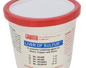 4 Oz Liver of Sulfur Bronze Copper Silver Jewelry Metal Oxidizing Agent - SOL-600.04