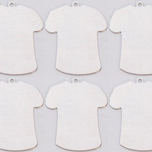 6 / Pk de 24 Jauge Grand Nickel Argent T-Shirt Blanks avec Bagues 32.5 MM x 27 MM Métal Bijoux Fabrication Pendentifs Charmes - MET-650.58