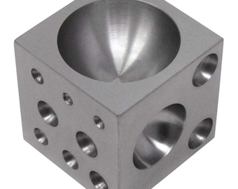 2 "Stalen Dapping Doming Block Sieraden Maken Metaalvormen Vormgeven Buigen Kraal Tool FORM-0255