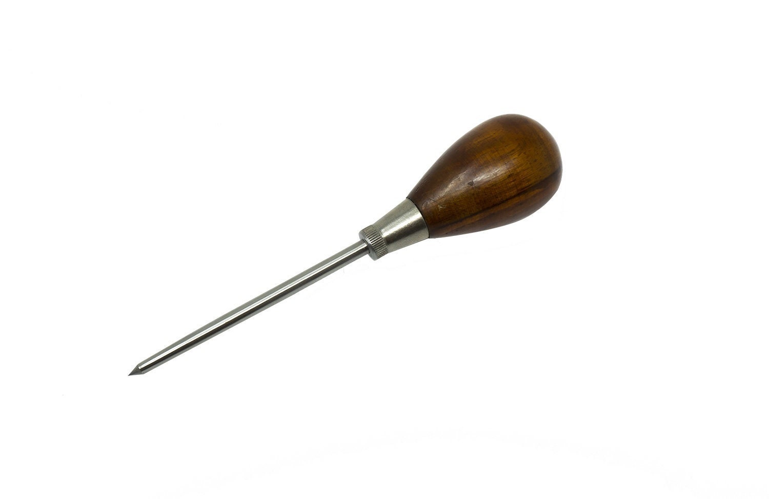 Vintage Maid O Metal Leather Awl Punch Tool with Wood Handle