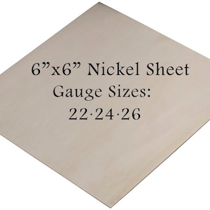 Nikkel Zilver Vel 6" x 6" 22-24-26 Gauge Metaal Ets Ponsen Hameren Snijden Stempelen Blanks Hangers Bedels Sieraden Maken