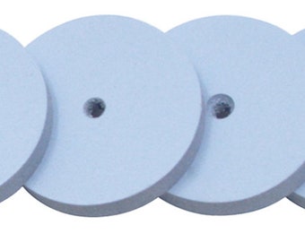 6/Pk Eve fijne vierkante rand 17 x 2,5 mm niet-gemonteerde siliconen wielen sieraden maken metalen polijstmachines - POL-0179