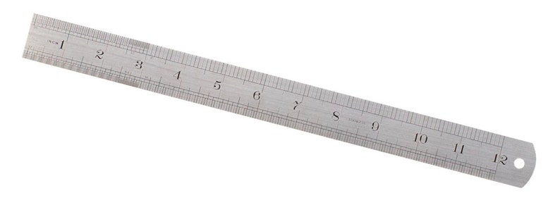 12 steel ruler inches millimeters jewelry gemstone etsy