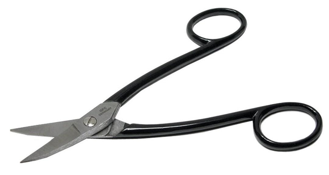 Curved Blade Shears With Scissor Handles Metal Sheet Template Pattern