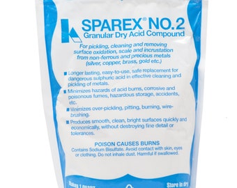 10 Oz of SPAREX No. 2 Granular DryJewelers Pickling Compound for Soldering Jewelry Cleaning Oxidation Gold Silver Copper
