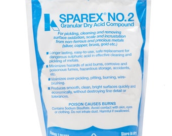 10 Unze SPAREX Nr. 2 Granular DryJewelers Beize zum Löten Schmuck Reinigung Oxidation Gold Silber Kupfer