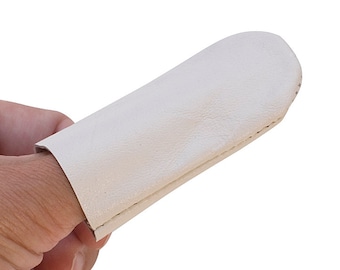 Package of 10 Leather Thumb Guards Guards Jewelry Making Metal Polishing Finger Protectors - POL-208.00