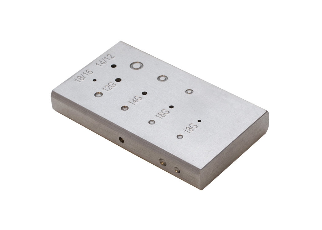 Steel Riveting Block Wire Gauge Cutter Cutting Metal Forming Eyelet ...